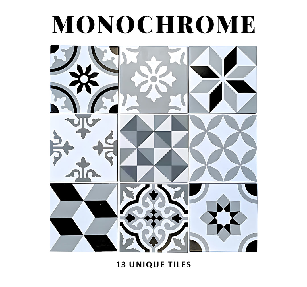 Monochrome (13 Unique Tiles)